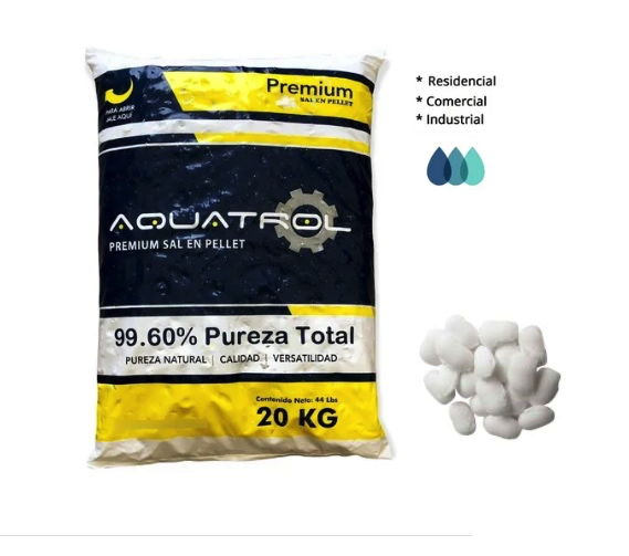 ANTES DE CRISTO. Agente borde Sal en Pellets Premium 99.6 de Pureza - Aquatrol - Sonmex Industrial