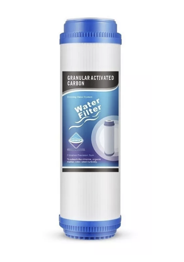 Filtro Cartucho Std. Carbón Activado Granular Cascara de Coco 2.5" X 10", NSF - Hidrotek