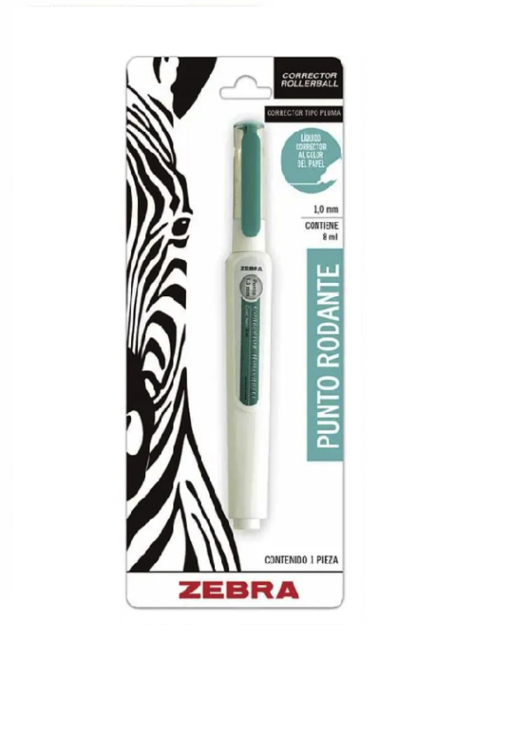 Corrector Líquido Tipo Pluma 8ml - Zebra