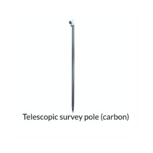 Baston Topografico de Fibra de Carbono Métrico para REACH RS+ REACH RS2