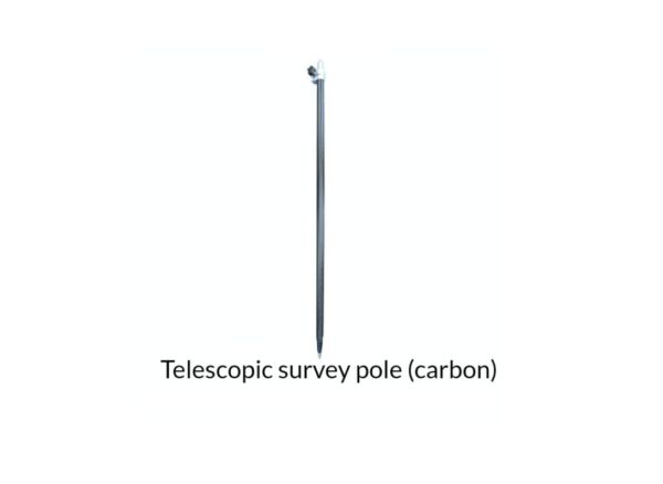 Baston Topografico de Fibra de Carbono Métrico para REACH RS+ REACH RS2