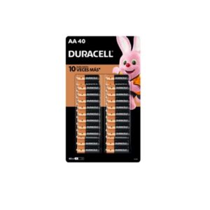 Baterias Alcalinas AA, Paq-40 Pz - Duracell