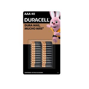 Baterias Alcalinas AAA, Paq-40 Pz - Duracell