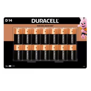 Baterias Alcalinas D, Paq-14 Piezas - Duracell