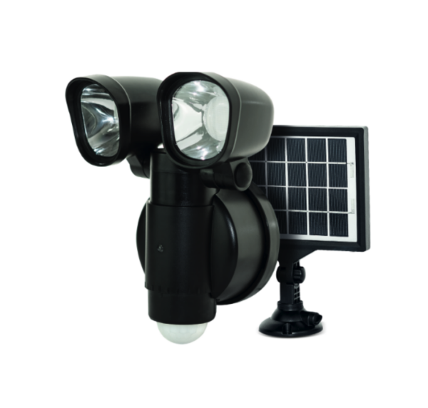 Lámpara solar con panel solar y sensor de movimiento, 900 Lm, IP44 - Illux