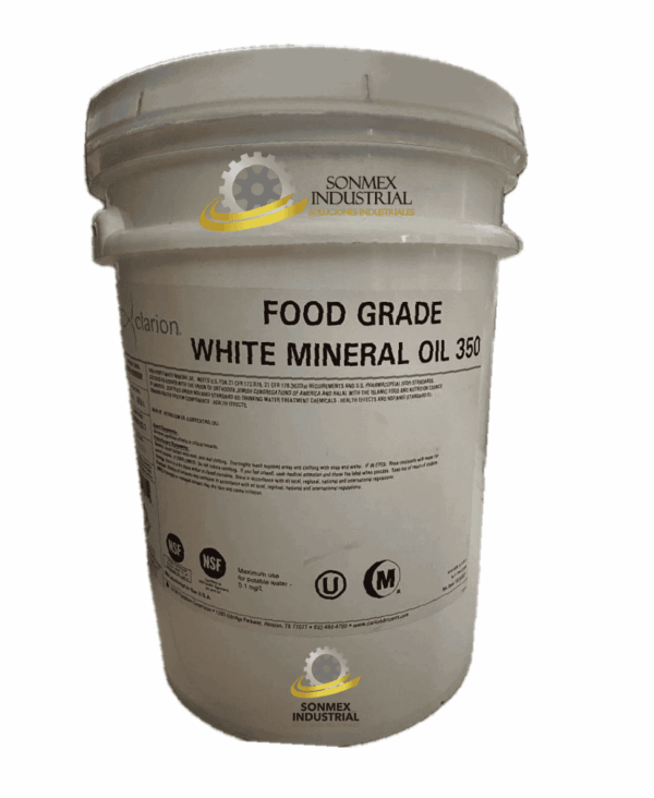 Aceite Mineral Blanco Grado Alimenticio 350, Grado ISO 68, Cubeta 5GL/19L - Clarion