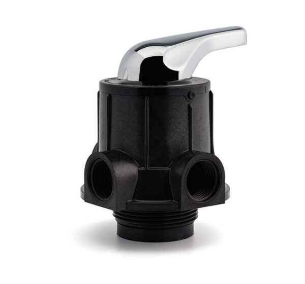 Válvula Manual de 1″ Para Suavizador, Entrada Salida 1” NPT, 3 Posiciones, Rosca Base 2.5" - Aquatrol