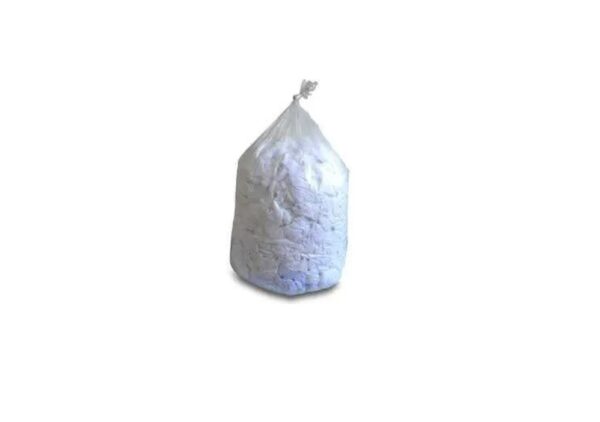 Trapo Industrial, 100% Algodon, Bulto 40 Lbs - Blanco