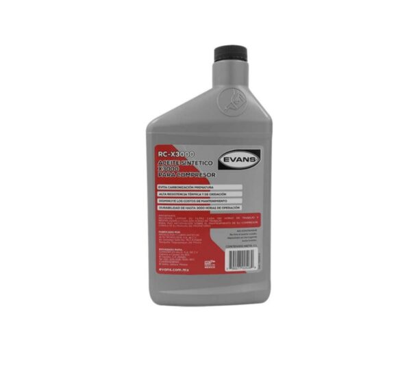 Aceite Sintético Para Compresor X3000, 1 lt - Evans