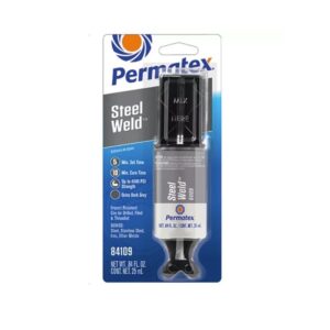 Adhesivo Epoxico Para Metal, Soldadura de Acero, Jeringa 25ml, Gris, Secado 5-10 min  - Permatex