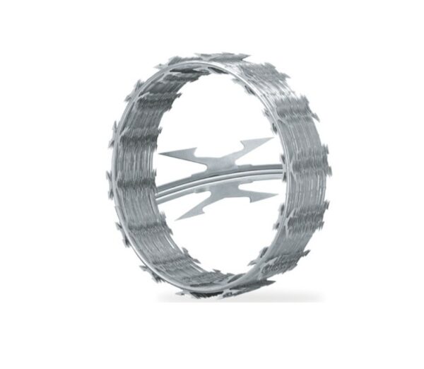 Alambre Púa Concertina, Alta Seguridad, 45 Cm Diámetro, 24 Cm Separacion, Largo 8 Mt.