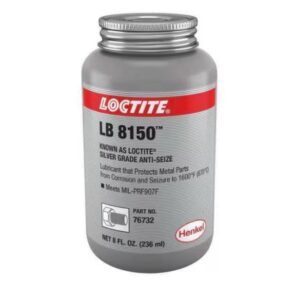 Antiadherente, Grado Plateado LB 8150, Aluminio, 8 oz, Lata Con Tapa de Pincel - Loctite