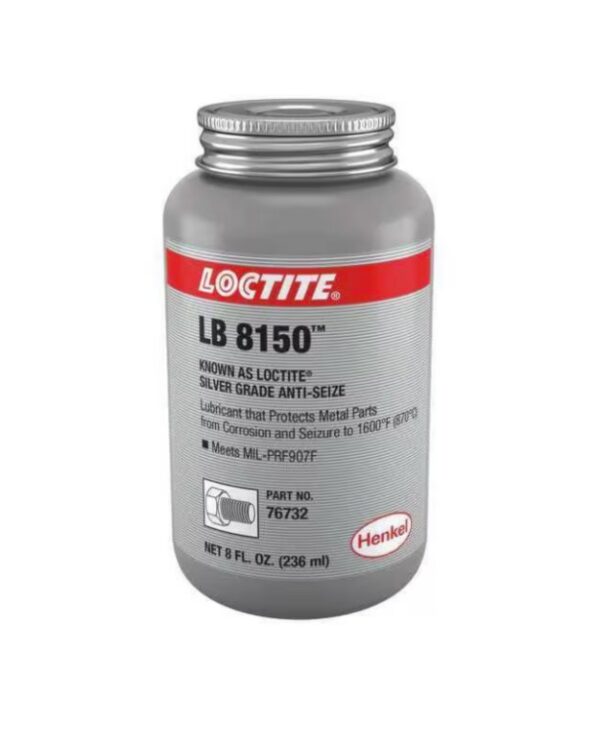 Antiadherente, Grado Plateado LB 8150, Aluminio, 8 oz, Lata Con Tapa de Pincel - Loctite