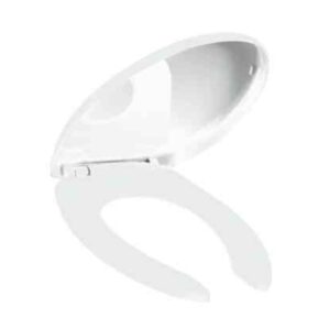 Asiento Para Baño Cierre Lento Alargado Blanco Plástico, 4.9 x 35.51 x 46.27 cm - Glacier Bay