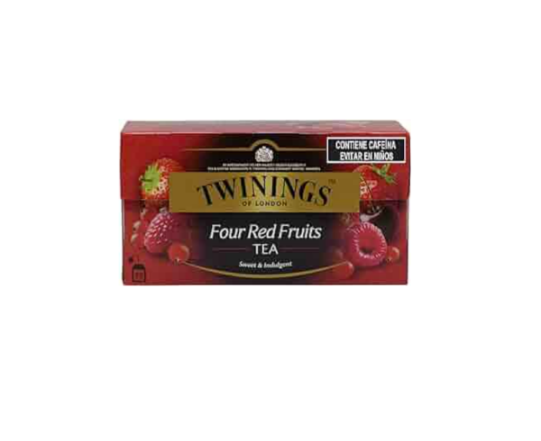 Té Negro 4 Frutas Rojas 25 Sobres de 2 Gr - Twinings