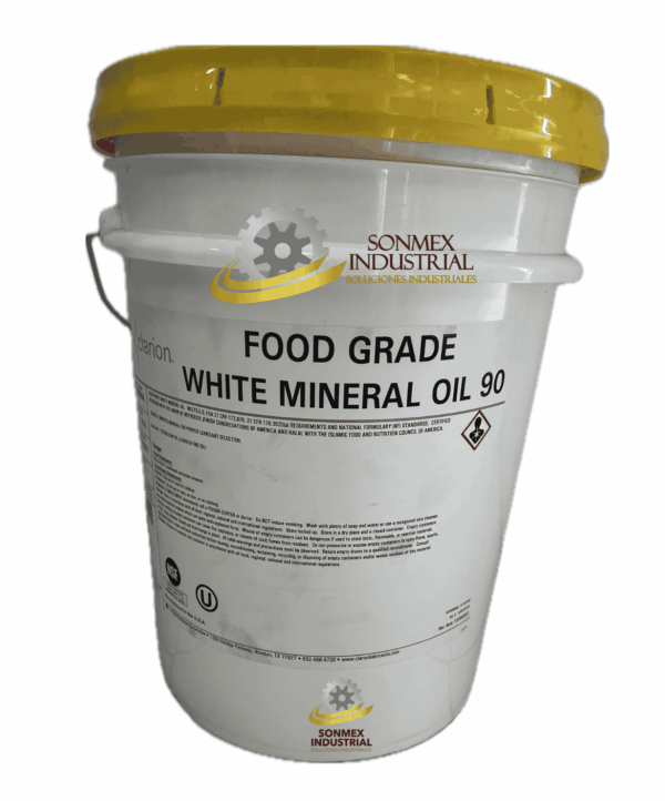 Aceite Mineral Blanco Grado Alimenticio 90, Grado ISO 15, Cubeta 5GL/19L - Clarion