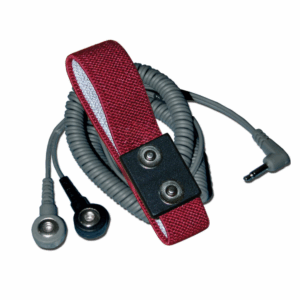 Pulsera Antiestática ESD Doble Cable Ajustable Con Conector Jack, Cable 6 ft (1.8 M)