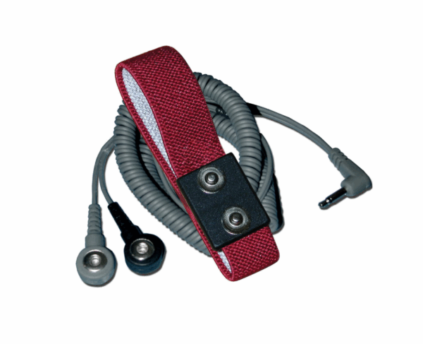 Pulsera Antiestática ESD Doble Cable Ajustable Con Conector Jack, Cable 6 ft (1.8 M)
