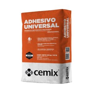 Adhesivo Universal Pegazulejo, Blanco, 20 kg Cemix