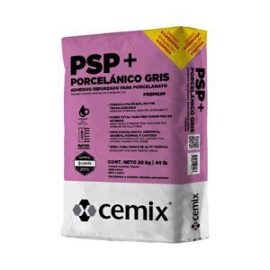 Pega Porcelanato Gris, 20 kg - Piso Sobre Piso Cemix